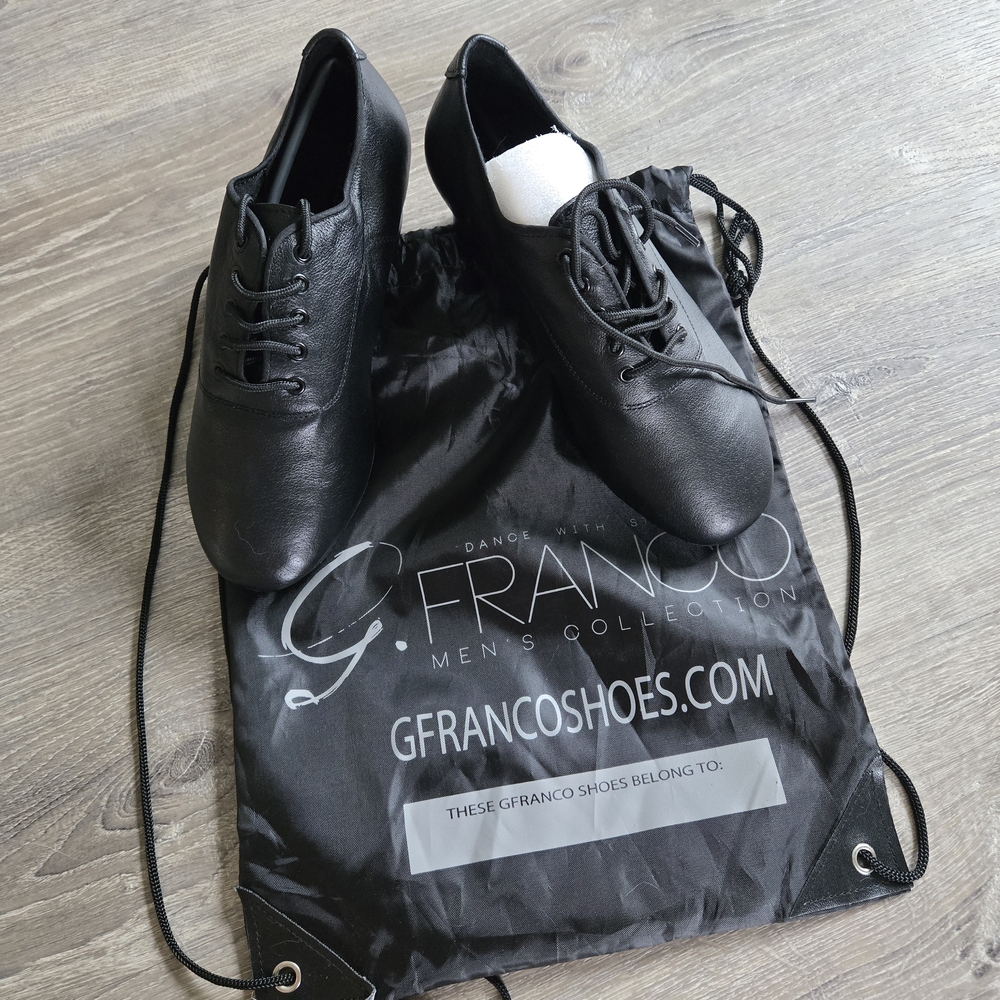 Men's Black Dance Oxfords